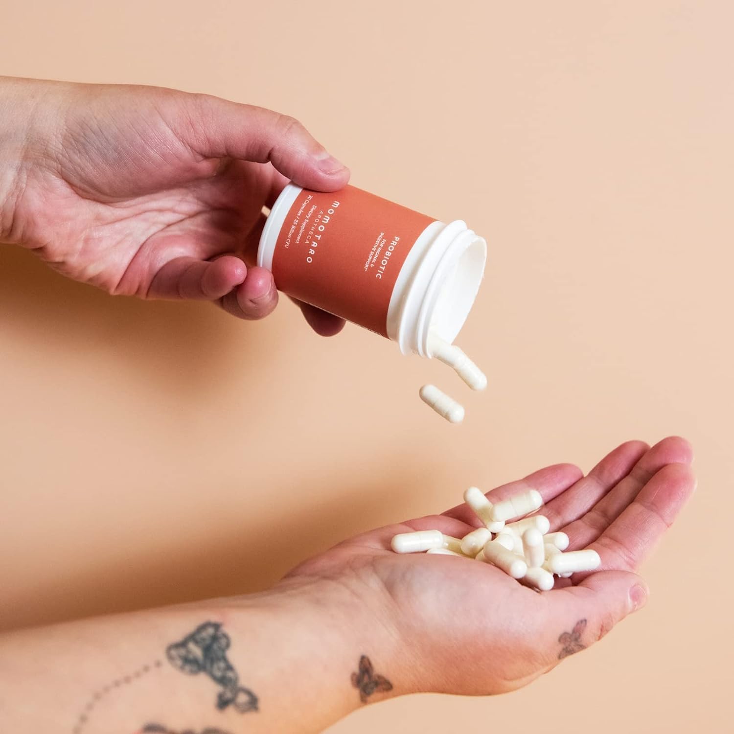 MOMOTARO APOTHECA Organic Probiotics for Women Vaginal & Digestive Supplement, 25 Billion CFU - Prebiotics & Lactobacillus Blend Supplements - Feminine Healthy Vaginal Odor & Flora - 30 Capsules