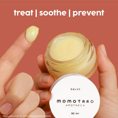 MOMOTARO APOTHECA Vaginal Moisturizer, Organic Vulva Balm - Intimate Soothing Salve, Vulvovaginal Dryness, Odor, Itching, Burning, Redness, BV, Menopause Irritability - Hormone Free pH Balance - 30ml